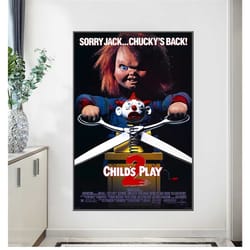 child's play 2 horror movie poster 1960 movie film print unframed wall decor printing bar 310