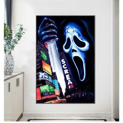 scream vi 6 2023 movie horror poster home decor art movie print poster bar 8