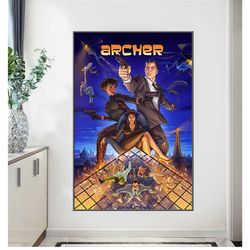 archer 2023 movies poster wall art gift home decor print bar 282,283,284,285