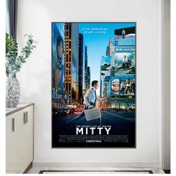 the secret life of walter mitty 2013 movie poster room decoration print bar 209