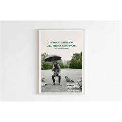 george harrison - all things must pass album poster / album cover poster / music gift / music wall decor / album art