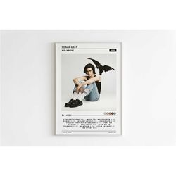 conan gray - kid krow album poster / album cover poster / music gift / music wall decor / album art