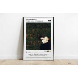 gracie abrams - this is what it feels like album poster / album cover poster / music gift / music wall decor / album art