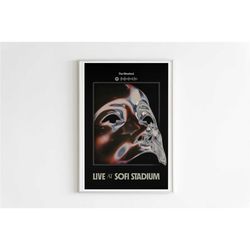 the weeknd - live at sofi stadium album poster / album cover poster / music gift / music wall decor / album art