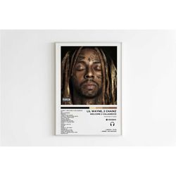 lil wayne - welcome 2 collegrove album poster / album cover poster / music gift / music wall decor / album art