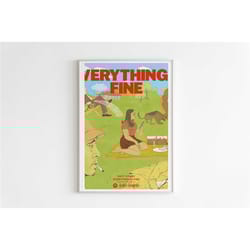 matt corby - everything's fine album poster / album cover poster / music gift / music wall decor / album art