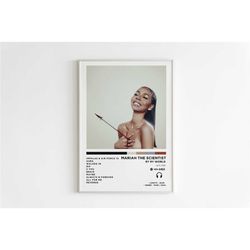 mariah the scientist - ry ry world album poster / album cover poster / music gift / music wall decor / album art