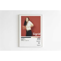 sigrid - the hype album poster / album cover poster / music gift / music wall decor / album art