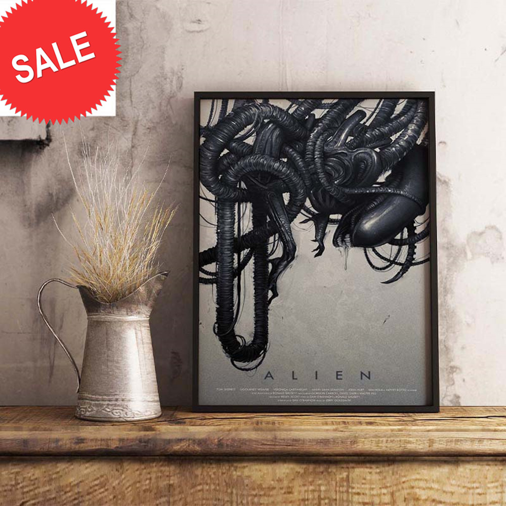 Happy Alien Day 2023 Xenomorph Wall Decor Poster Canvas.jpg