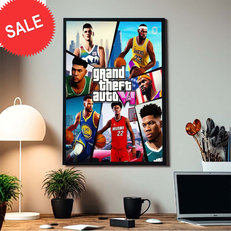 Grand Theft Auto VI NBA Version Home Decor Poster Canvas.jpg