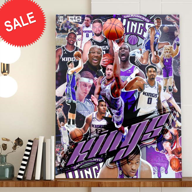 Sacramento Kings clinched playoffs 2023 NBA Poster Canvas.jpg