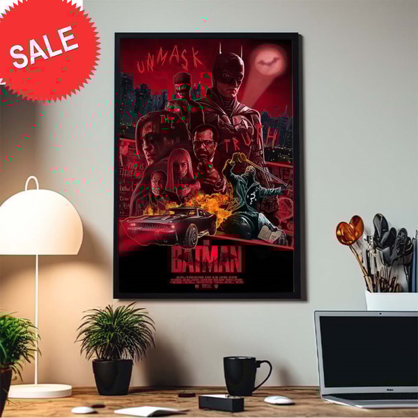 The Batman 2022 Unmask The Truth Home Decor Poster Canvas.jpg