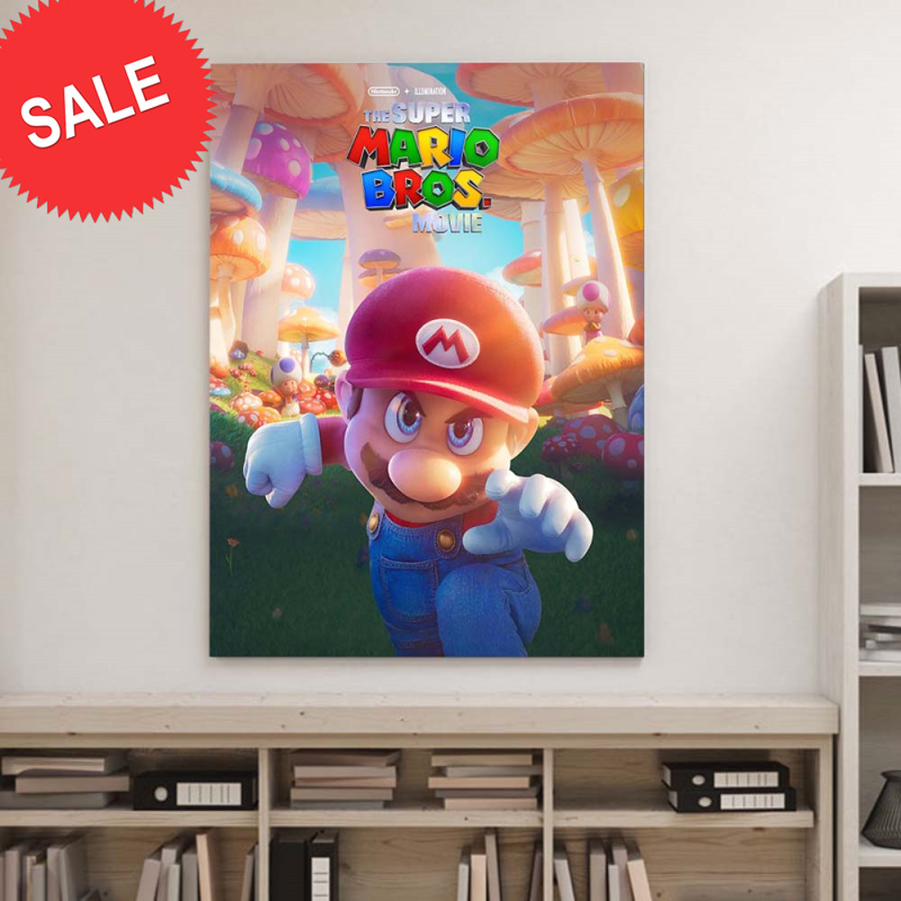 The Super Mario Bros Movie 2023 Mario Decor Poster Canvas.jpg