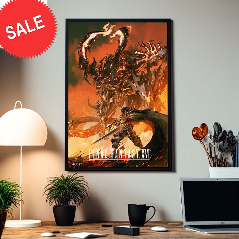 Final Fantasy XVI Clive And Ifrit Home Decor Poster Canvas.jpg