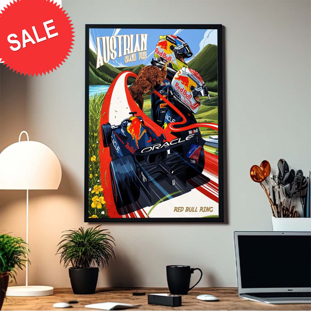 Red Bull Racing Austrian Grand Prix Home Decor Poster Canvas.jpg