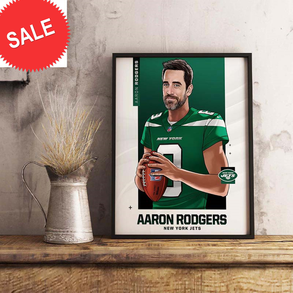 NFL Aaron Rodgers Welcome To New York Jets Decor Poster Canvas.jpg