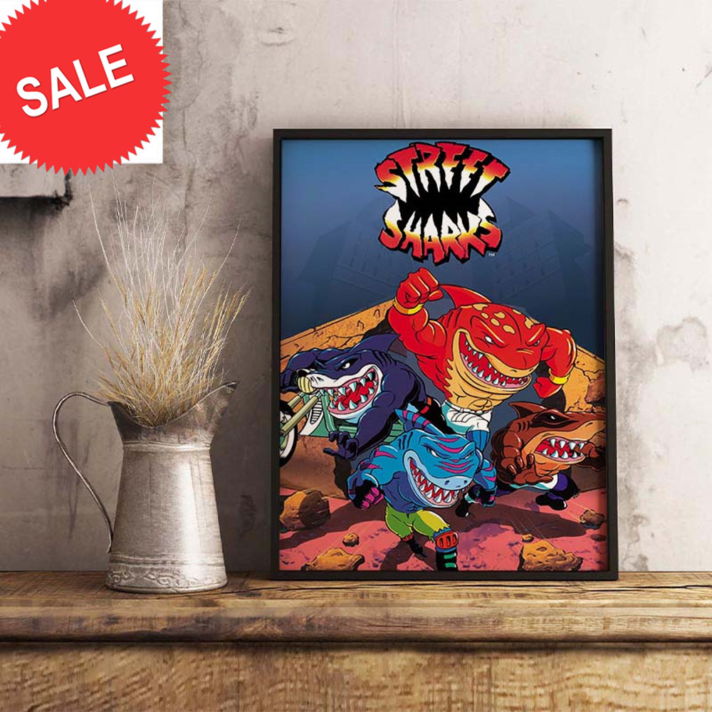 The Goated Show Street Sharks Artwork Decorations Poster Canvas.jpg