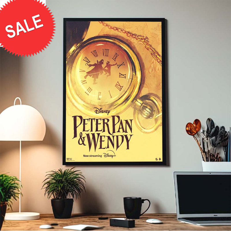 Disney Peter Pan And Wendy Official Poster Home Decor Poster Canvas.jpg