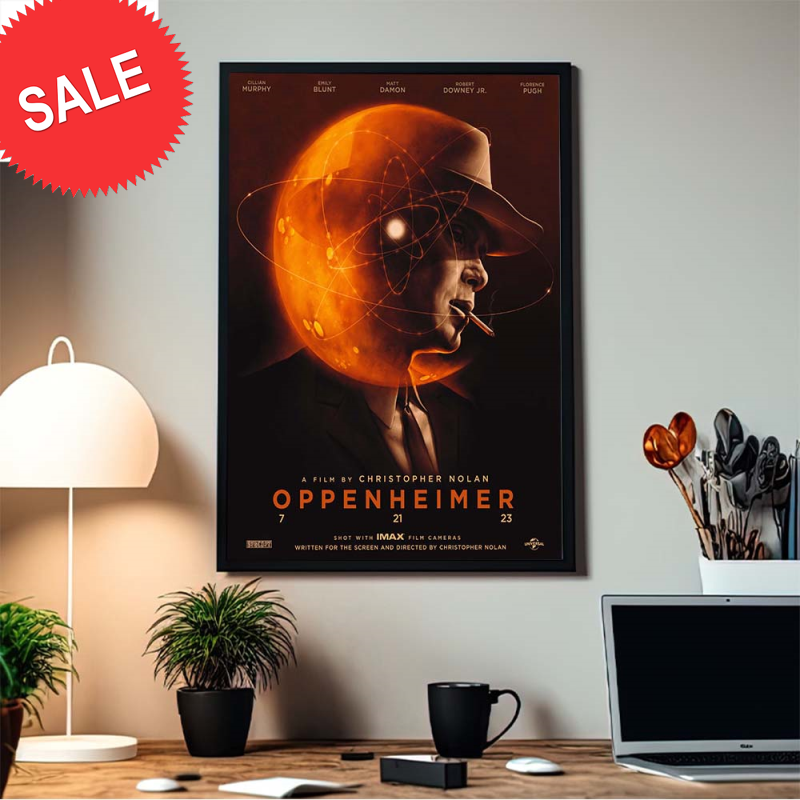 Oppenheimer Cillian Murphy New Movie Poster Home Decor Poster Canvas.jpg