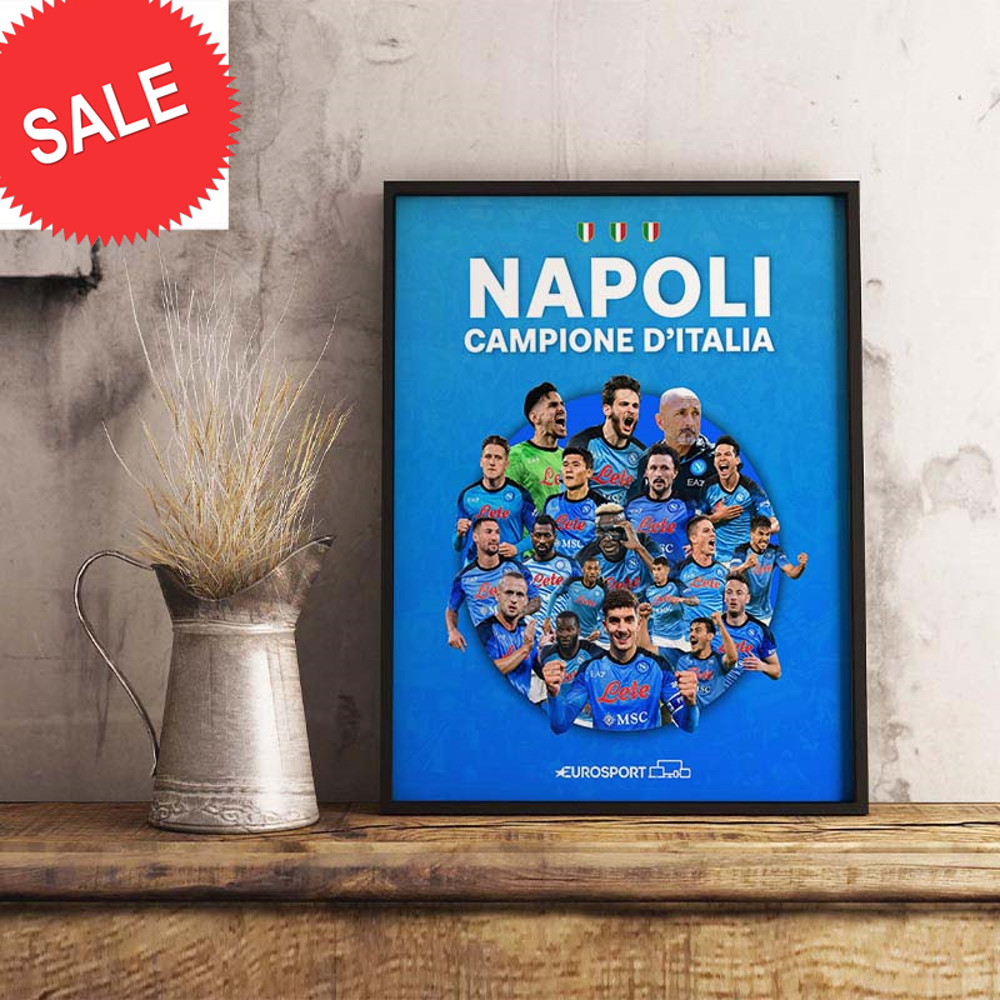Serie A Napoli Champions Of Italy Scudetto Decorations Poster Canvas.jpg