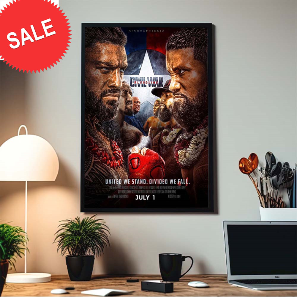 Roman Reigns Vs The Usos Bloodline Civil War Home Decor Poster Canvas.jpg