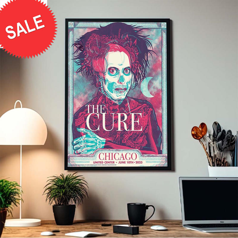 The Cure Chicago United Center June 10th 2023 Home Decor Poster Canvas.jpg