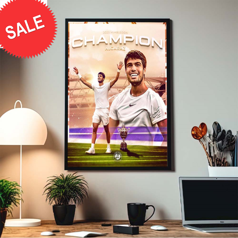 Congrats Carlos Alcaraz Is A Wimbledon Champion Home Decor Poster Canvas.jpg