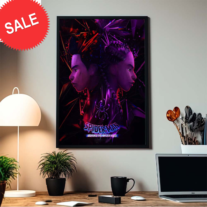 Spider Man Beyond The Spider Verse Movie Poster Home Decor Poster Canvas.jpg