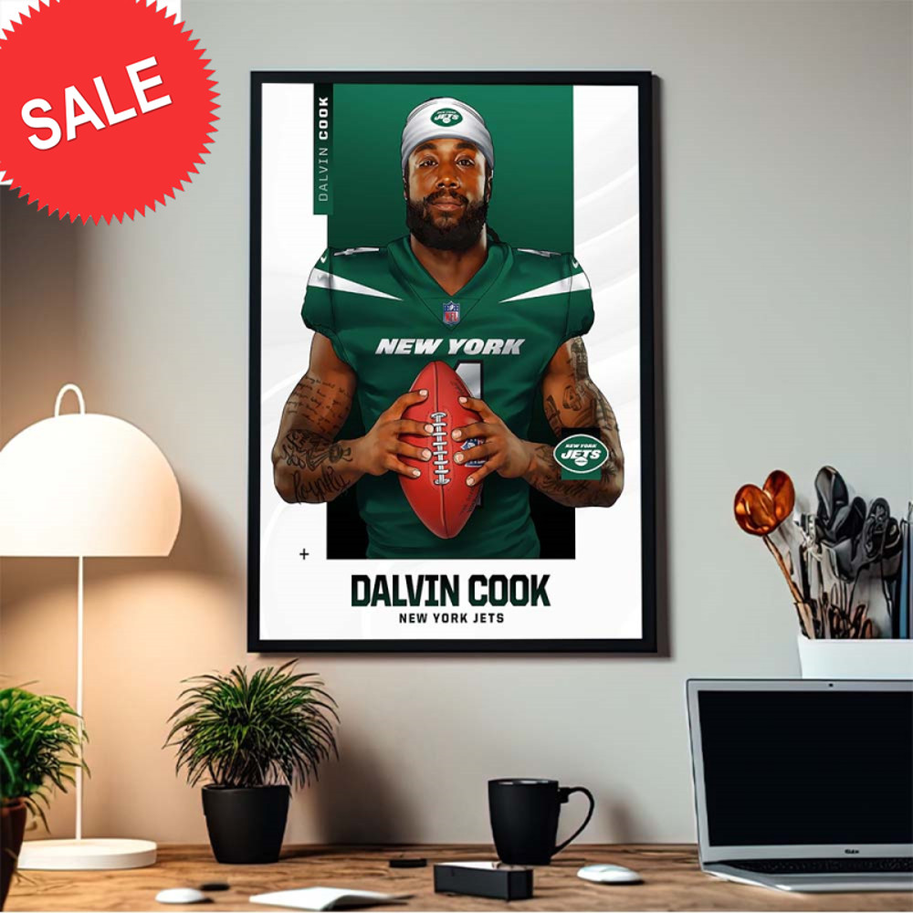 NFL Dalvin Cook New York Jets Newest Running Back Home Decor Poster Canvas.jpg