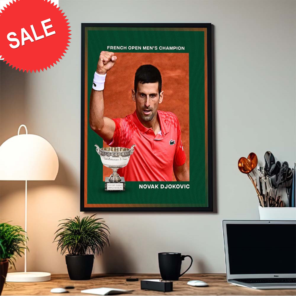Novak Djokovic Claims His Third French Open Title Home Decor Poster Canvas.jpg