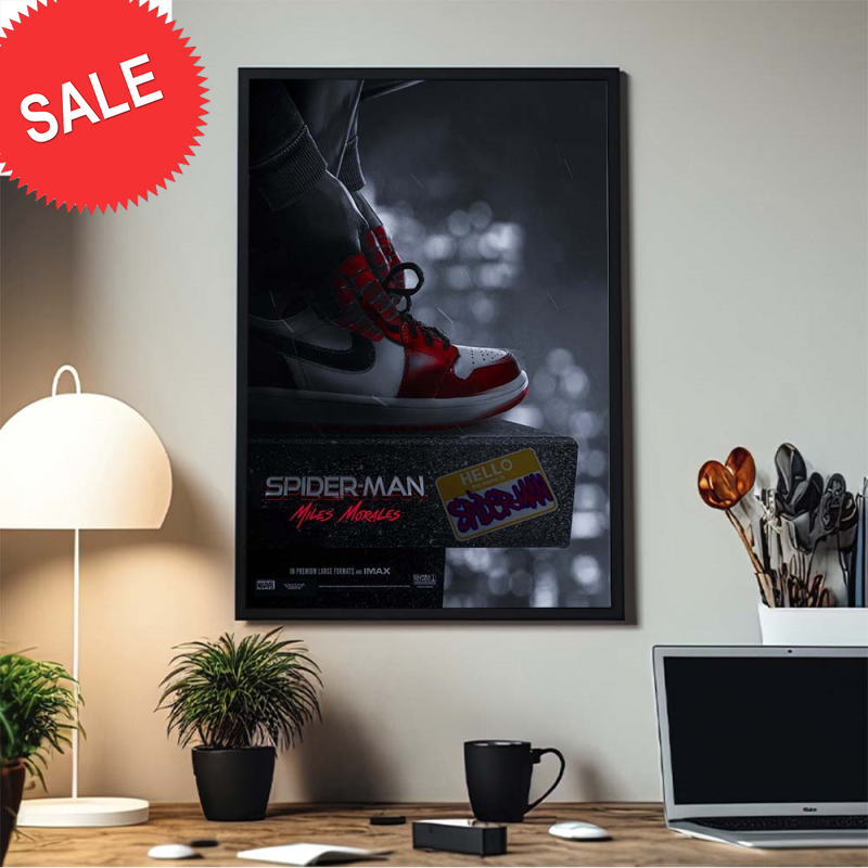 Spider-Man Miles Morales Live Action Movie Poster Home Decor Poster Canvas.jpg