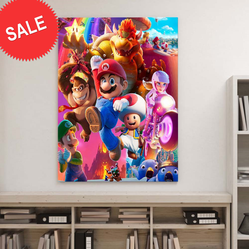 The Super Mario Bros Movie 2023 Fanmade Poster For Fans Decor Poster Canvas.jpg