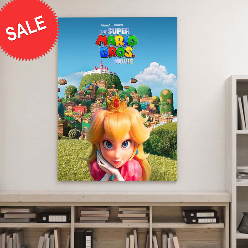 The Super Mario Bros Movie 2023 Princess Peach For Fans Decor Poster Canvas.jpg