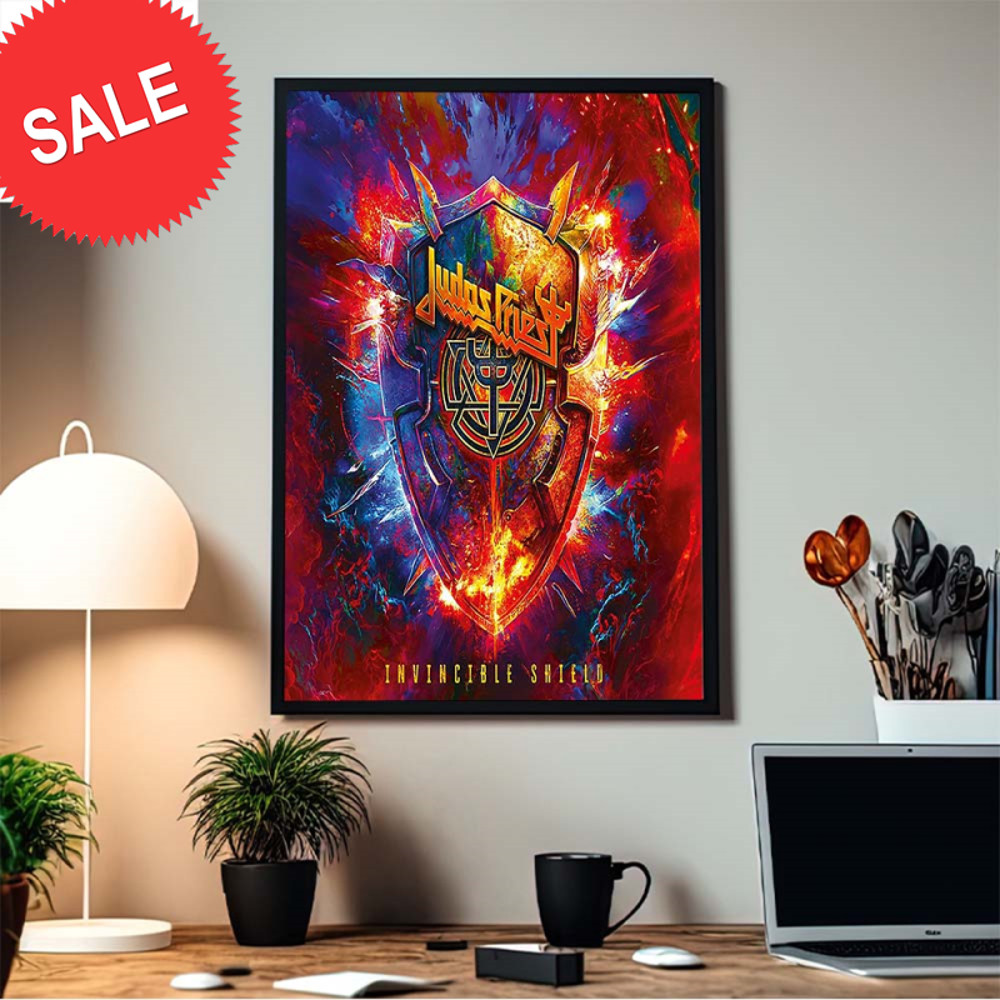Judas Priest Invincible Shield New Album 2024 Cover Home Decor Poster Canvas.jpg