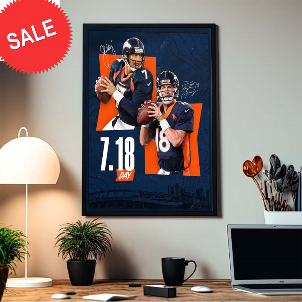 Happy Goat Day Manning And Elway From Denver Broncos Home Decor Poster Canvas.jpg