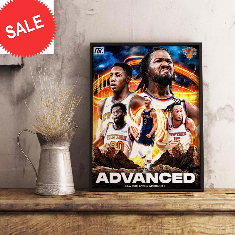 New York Knicks Going To The Second Round 2023 NBA Playoffs Decor Poster Canvas.jpg