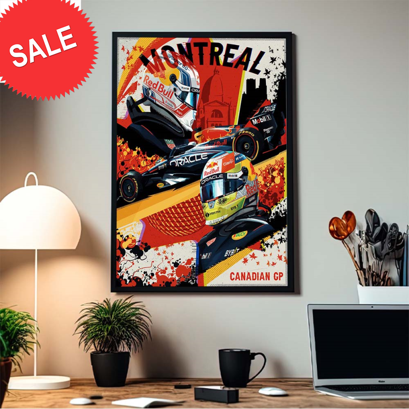 Red Bull Racing Montreal Canadian GP Spider Verse Style Home Decor Poster Canvas.jpg