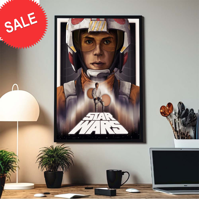 Luke Skywalker Star Wars Character Poster For A New Hope Home Decor Poster Canvas.jpg
