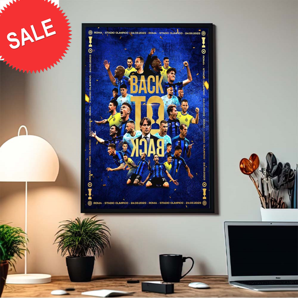 Inter Milan Back To Back Champions Of Coppa Italia Frecciarossa Decor Poster Canvas.jpg
