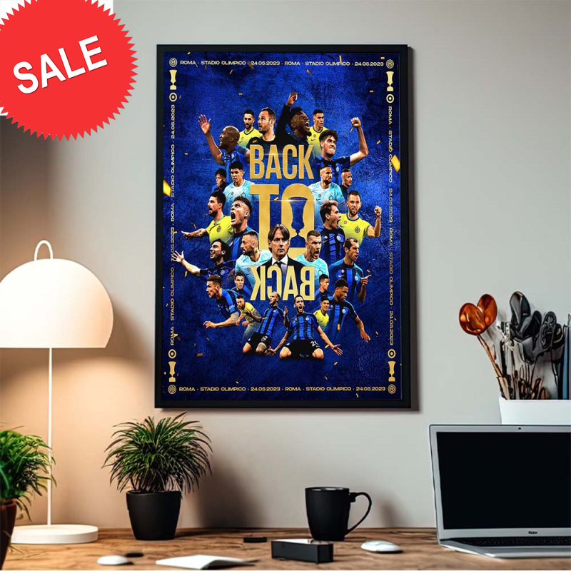 Inter Milan Back To Back Champions Of Coppa Italia Frecciarossa Decor Poster Canvas.jpg