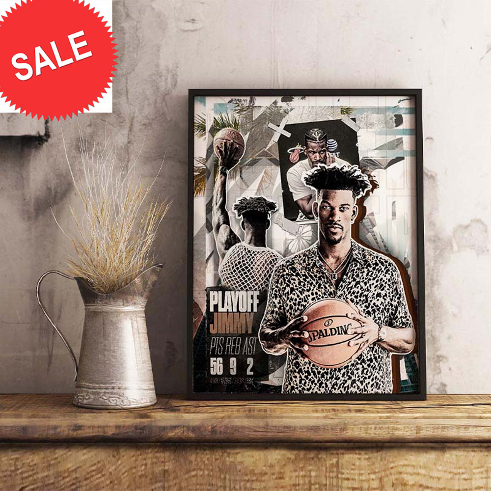 Jimmy Butler Playoff Jimmy Miami Heat Knock The Bucks Out Decorations Poster Canvas.jpg