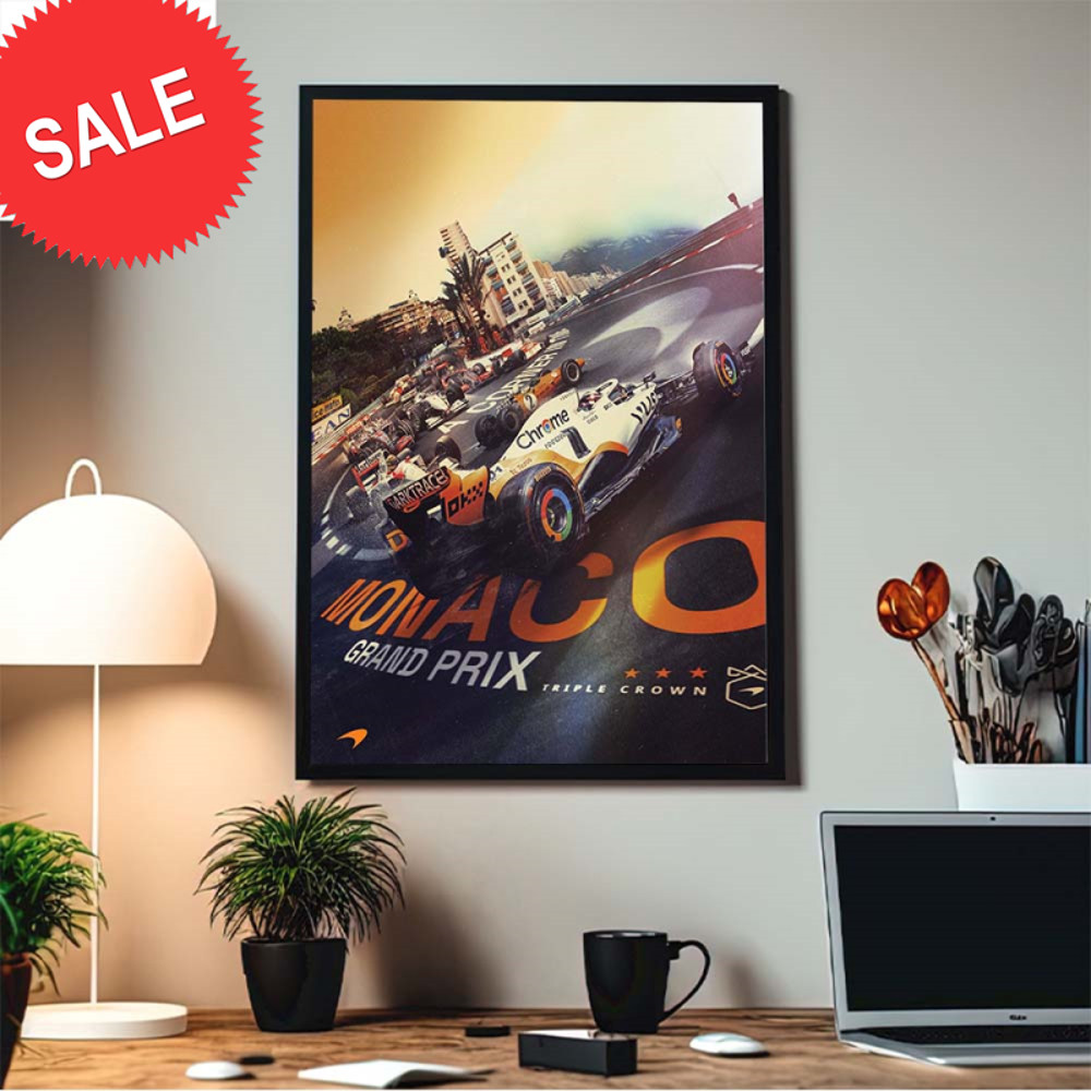 McLaren F1 Moncao Legacy Grand Prix Triple Crown Celebration Home Decor Poster Canvas.jpg