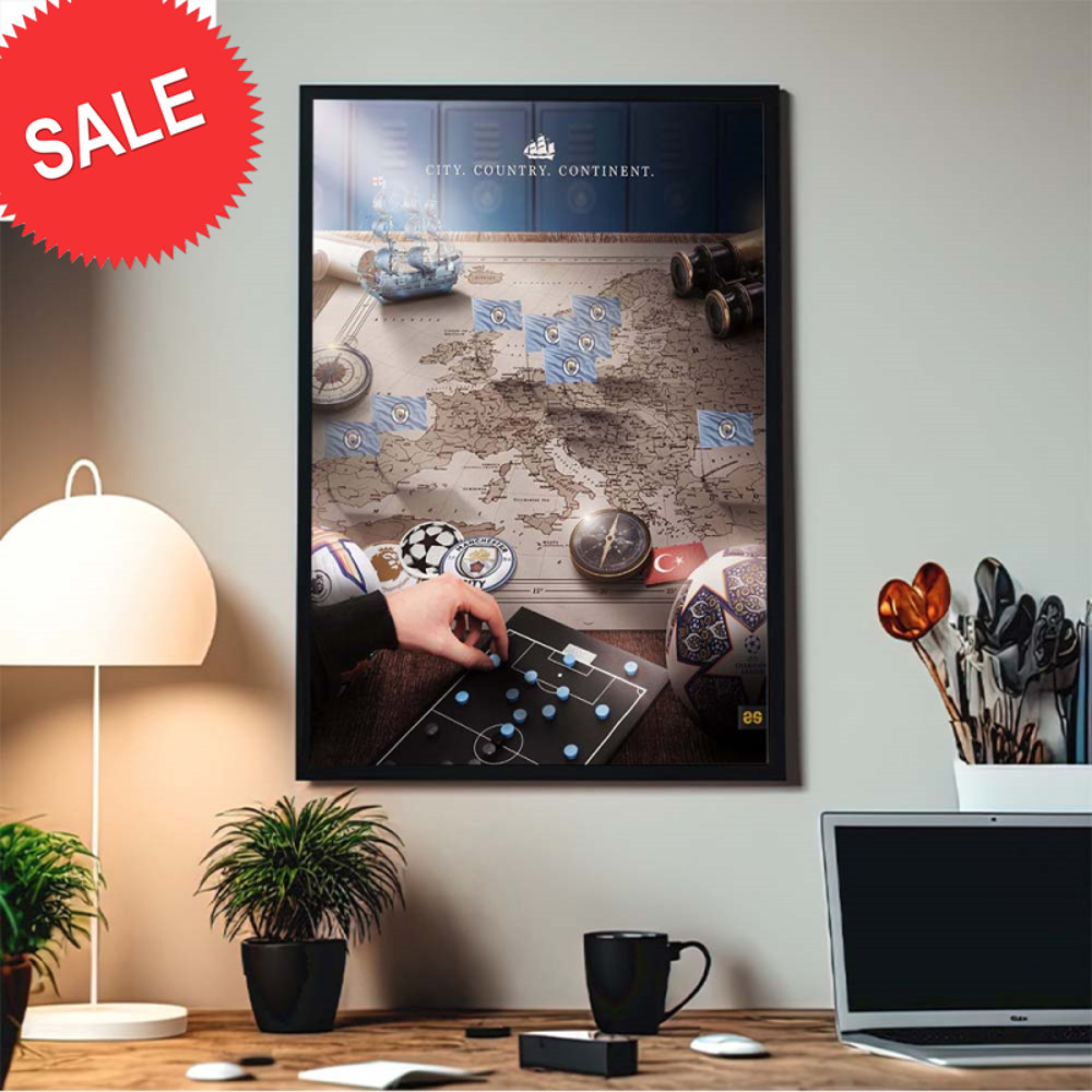 Manchester City Conquer Or Be Conquered City Country Continent Home Decor Poster Canvas.jpg