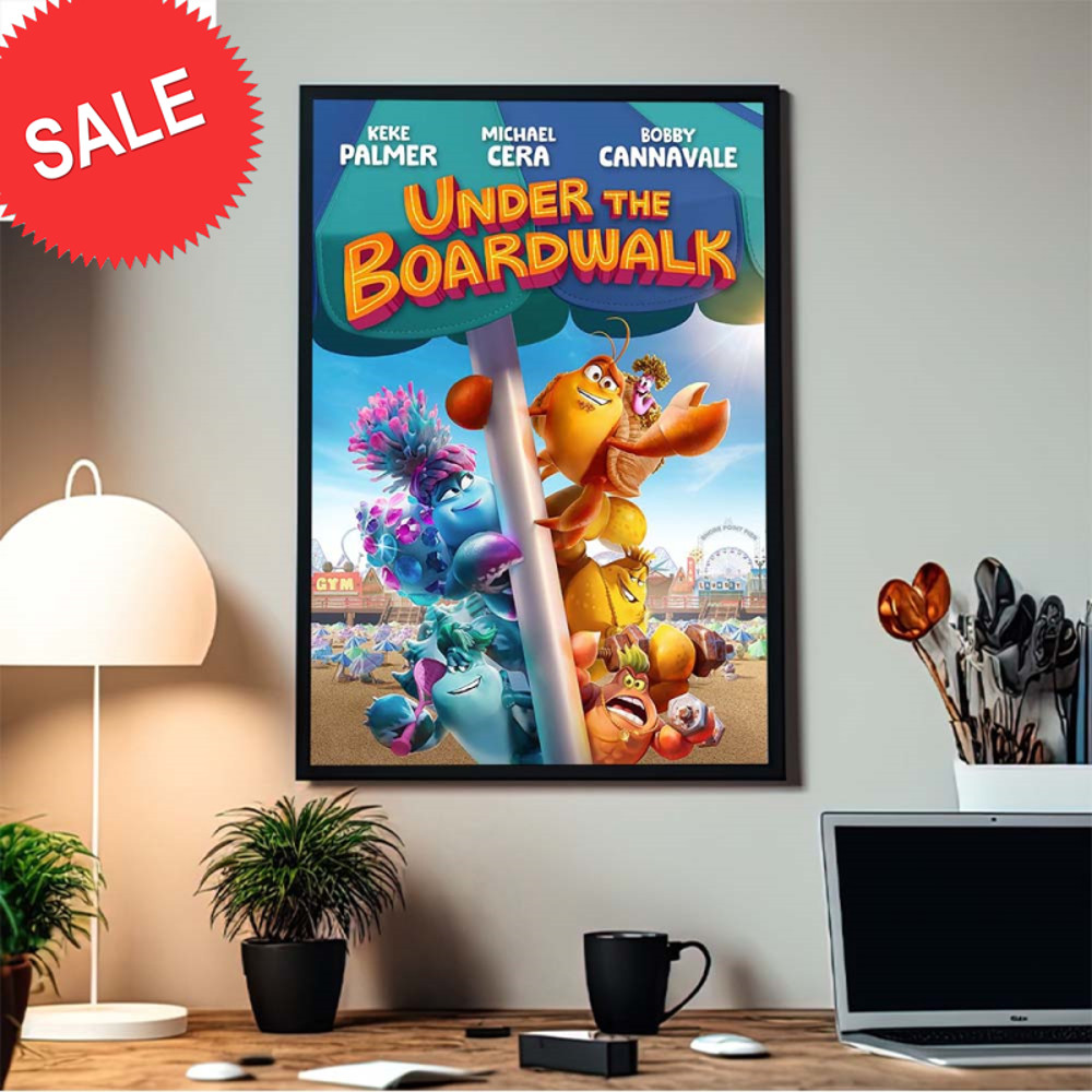 First Poster For Paramount New Animated Movie Under The Boardwalk Home Decor Poster Canvas.jpg