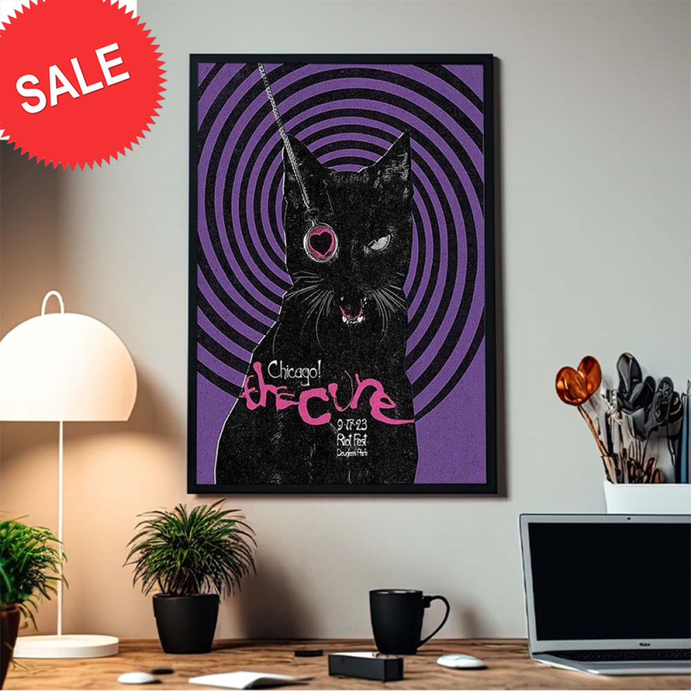 The Cure Tonight In Chicago Riot Fest Dougass Park On Sep 17 2023 Home Decor Poster Canvas.jpg