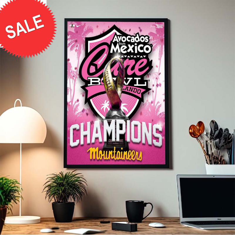 Appalachian State Mountaineers Football Are 2023 Cure Bowl Champions Home Decor Poster Canvas.jpg