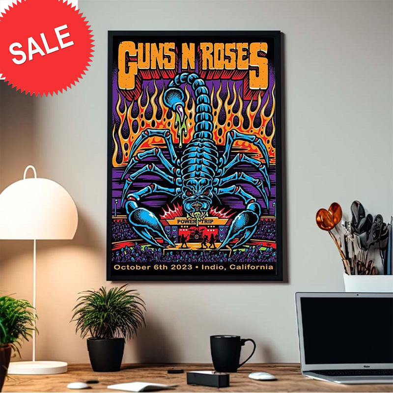 Guns N Roses Power Trip Rock Festival October 6th 2023 Indio California Home Decor Poster Canvas.jpg