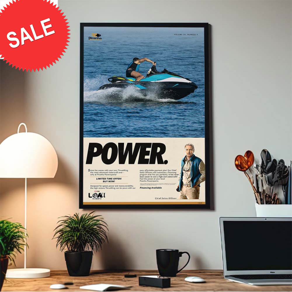 Loki Season 2 Mobius Chief Sales Officer Selling Jet Ski Dedicated Workers Home Decor Poster Canvas.jpg