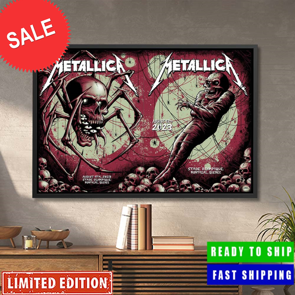 Metallica M72 World Tour Stade Olympique Montreal Quebec Full Show Combine Home Decor Poster Canvas.jpg