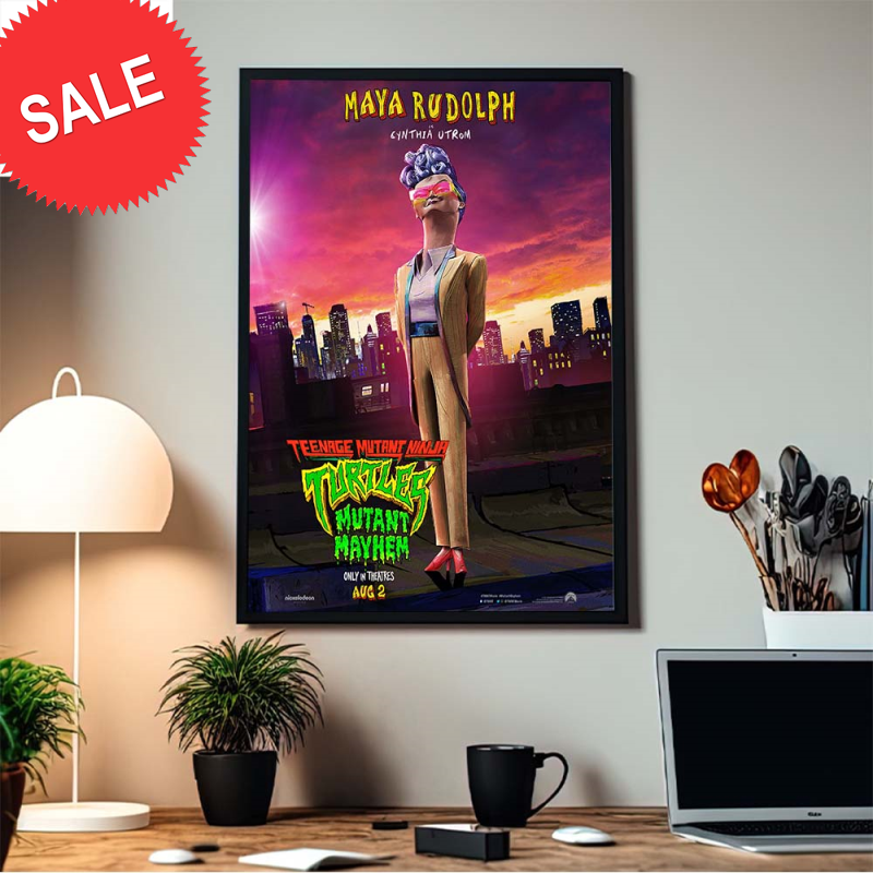 Cynthia Utrom By Maya Rudolph In Teenage Mutant Ninja Turtles Mutant Mayhem Home Decor Poster Canvas.jpg